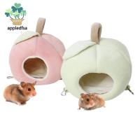 APPLED หนูตะเภา Chinchilla เม่นชูการ์ไกลเดอร์ น่ารัก ตุ๊กตา รูปผลไม้ อบอุ่นสบาย เปลญวนหนูแฮมสเตอร์ เต็นท์สัตว์เลี้ยง ที่ซ่อน เตียงถ้ำ