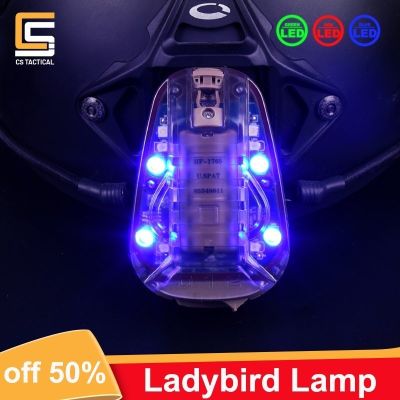 WADSN Kalis Air Ladybird Lampu Taktikal Cepat หมวกนิรภัย Cahaya Memburu Keselamcahaya Luar Isyarat การอยู่รอดไฟฉายคาดศีรษะ LED จับการเคลื่อนไหว
