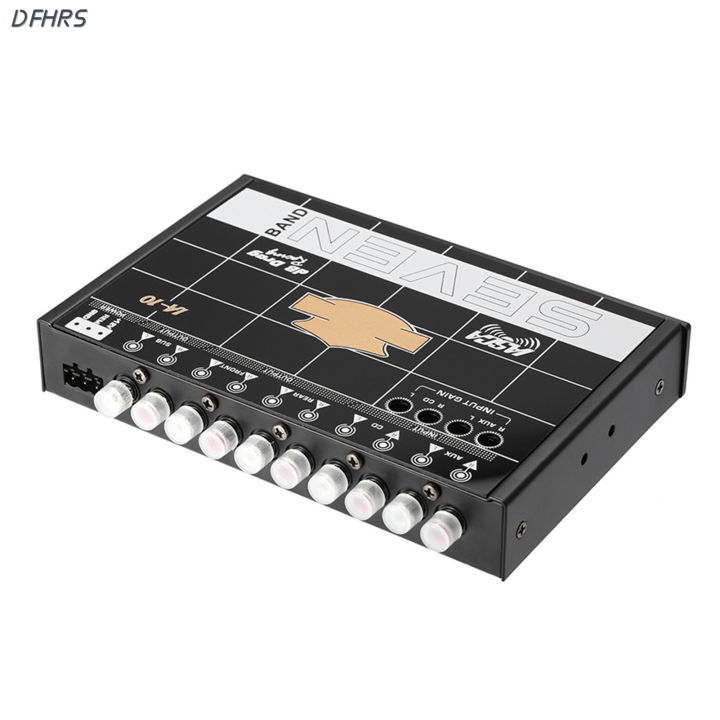 dfhrs-รถ-eq-7-band-อีควอไลเซอร์เครื่องเสียงรถยนต์อีควอไลเซอร์กราฟิกลำโพงรถยนต์แปลงเสียงสำหรับอุปกรณ์เสริมรถยนต์