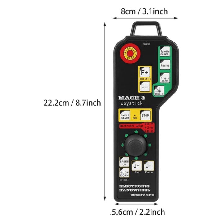 1-pcs-cnc-controller-engraving-machine-manual-controller-black-metal-usb-connector-6-axle-control