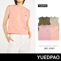 Yuedpao (ใหม่ล่าสุด!!)  ผ้าหนาทรงสวย ยับยากรีดง่าย รับประกันไม่ย้วย 2 ปี Signature Crop Sleeveless Set Cozy