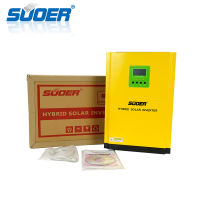 Suoer 3200W VMS-3K-24V Pure Sine Wave Hybrid Solar Inverter MPPT 80A Working without Battery