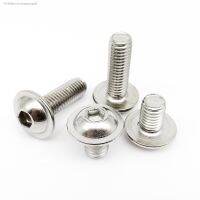 ✈ M2 M2.5 M3 M4 M5 M6 M8 M10 ISO7380.2 304 A2 Stainless Steel Hex Hexagon Socket Round Button Head With Washer Collar Bolt Screw