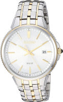 Seiko Mens SNE508 Mens Dress Analog Display Japanese Quartz Two Tone Watch