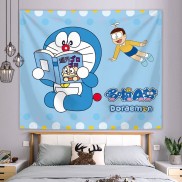 Tấm thảm hình Doraemon treo tường trang trí phòng ngủ phòng khách