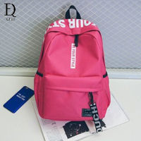 QFDI กระเป๋าเป้สะพายหลังสำหรับนักเรียน,กระเป๋านักเรียนผ้าใบแฟชั่นสไตล์เกาหลีกระเป๋าใส่คอมพิวเตอร์ กระเป๋าเป้ กระเป๋านักรียน กระเป๋าเ
