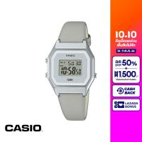 CASIO นาฬิกาข้อมือ CASIO รุ่น LA680WEL-8DF สายหนัง สีเทา