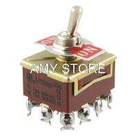 AC 15A250V 10A380V 2 Way OnOn 4 Pole Double Throw 4PDT Toggle Switch 12 screw terminals