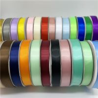 5yards/Lot 6/10/15/20/25/38/50mm Silk Polyester Ribbon For Bow Craft Wedding Christmas Decoration DIY Card Gift Wrapping