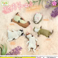 Spot 5 kinds of Japanese genuine yell twisted eggs sleeping small animals bulldog otter capybara model ornaments