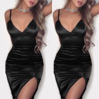 Fashion Women Sleeveless Bodycon tail Club Evening Party Pencil Mini Dress