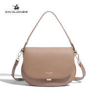 David Jones ปารีสผู้หญิงกระเป๋าหนัง Pu Crossbody กระเป๋าถือหญิงกระเป๋าสะพายไหล่ผู้หญิงขนาดเล็ก83006