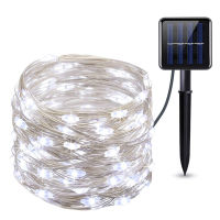 100200 LED Solar Lamp Waterproof Copper Wire String Fairy Lights Christmas Party Garland Solar Power Lamp for Outdoor Garden