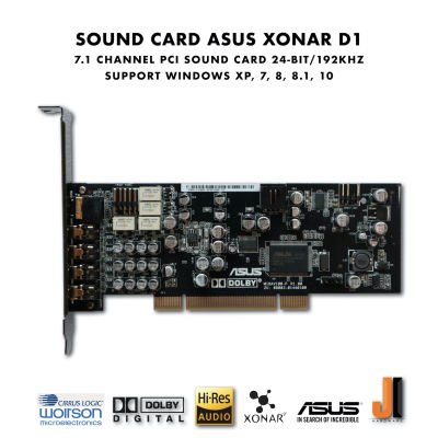 Sound Card ASUS Xonar D1 7.1 Channel (PCI)  Second Hand