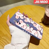 JIUMOO เคสการ์ตูนสำหรับ Vivo X27 Pro V27 Pro 5G V27E เคสนิ่มรูปกระต่ายน่ารักเคสมือถือบางลายขอบสี่เหลี่ยมด้านข้างเคสซิลิโคนเคสนิ่มเคสป้องกันการกระแทก