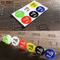 ✓✜♦ 1pc Waterproof PET Material NFC Stickers Smart Adhesive Ntag213 Tags For All Phones Drop Shipping Color Randomly