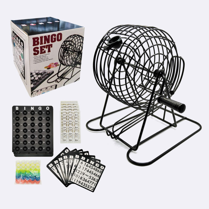 (See Variation) Bingo Set Game OR Drinking Bingo Rotary Cage w ...