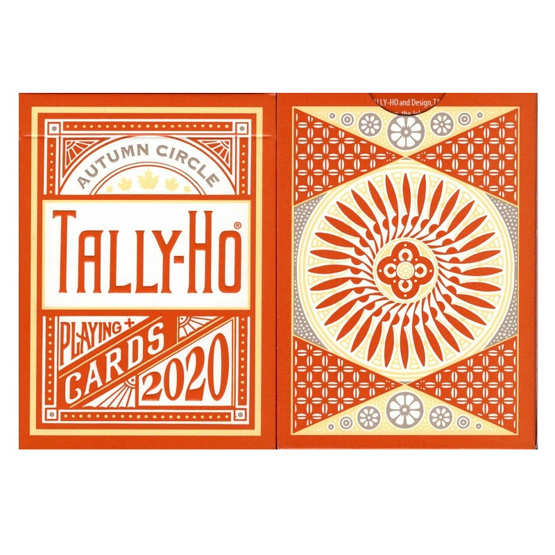 TALLY-HO FAN BACK RED DECK OF PLAYING CARDS BY USPCC POKER SIZE MAGIC TRICKS 