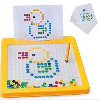 Magnetic Drawing Board for Toddlers Large Doodle Board with Magnetic Pen and Beads Travel Montessori Educational Preschool Toy