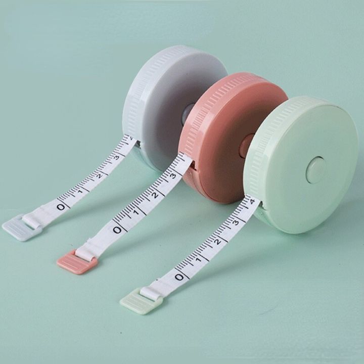 เข็มขัดวัดสองด้านมินิวัดเทป1-5เมตรเข็มขัดเมตริกแบบยืดหดได้สีสันไม้บรรทัดแบบพกพาเซนติเมตรนิ้วไม้วัดความสูงเด็ก