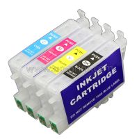 【☃】 Orom 4ชิ้นตลับหมึกรีฟิล T0611สำหรับ Epson D68/D88/Dx3800/Dx3850/Dx4800/Dx4850เครื่องพิมพ์กับชิป Arc