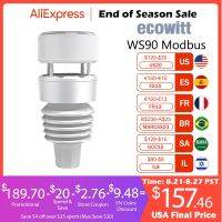 Ecowitt WS90 Modbus RS485, Piezoelectric Rain Gauge/ Ultrasonic Anemometer/ Barometric/ Temperature/ Humidity/ Solar light/ UVI