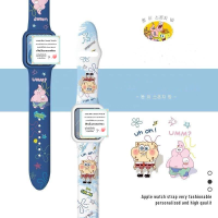 สายSmart watch 6 SE 1/2/3/4/5 สายยางลายการ์ตูนน่ารักๆ