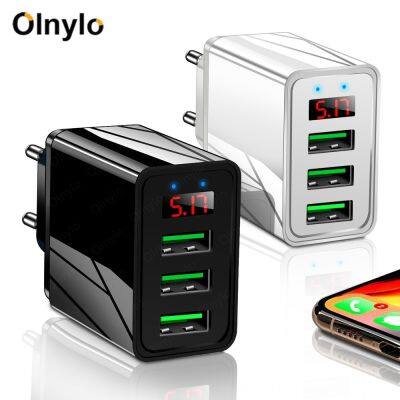 Olnylo ระบบชาร์จเร็ว3.0เครื่องชาร์จ USB สำหรับ iPhone 11 7 Samsung Huawei Xiaomi 5V 3A ที่ชาร์จมือถือติดกำแพงชาร์จแบบเร็ว