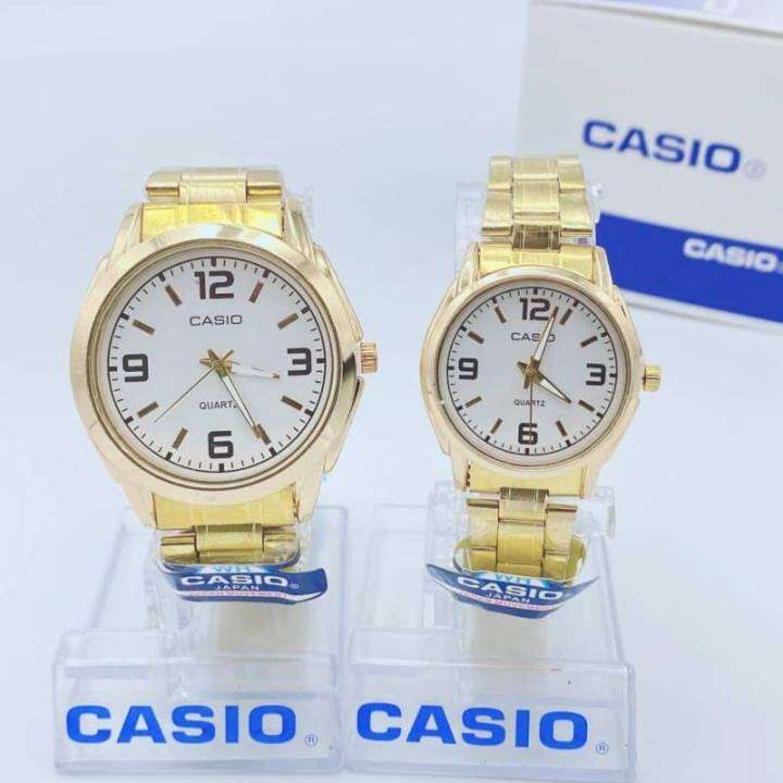 นาฬิกาข้อมือแฟชั่นดัง-casio-นาฬิกาสายเลส-มี-ช่อง-บอก-วันที่-ขนาดหน้าปัด-32-38-mm-สินค้ามีถ่าน-ผ้าเช็ค-ถุงผ้าแถมให้นะคะ