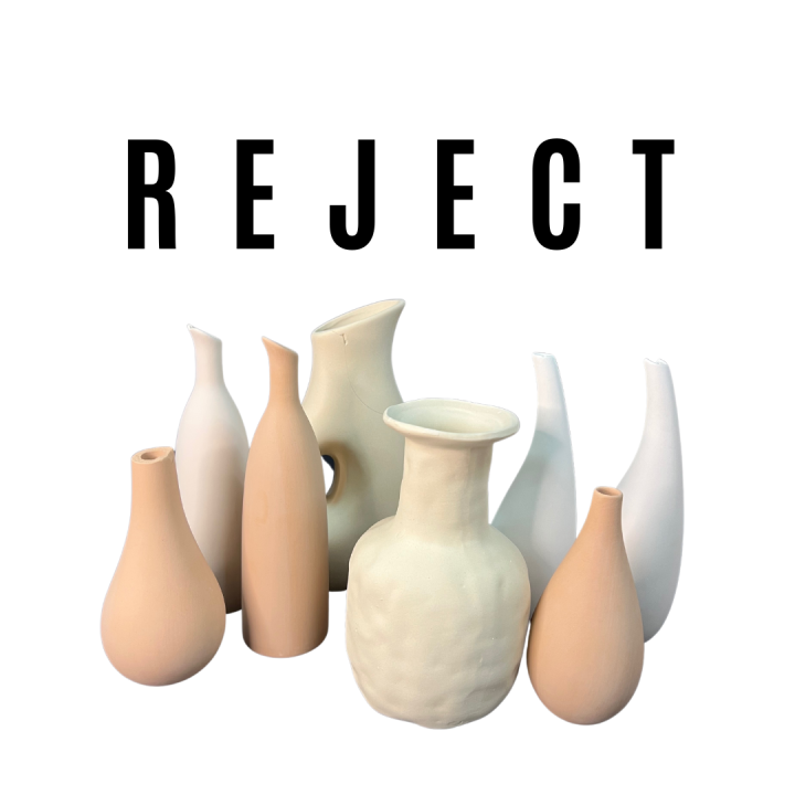 REJECT ITEMS Various Vases and Pots with slight defect/crack
