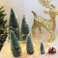 Glitter Star Shop 1 Pcs Mini Christmas Tree Figurines Miniatures Micro Landscape DIY Crafts Home Decoration Christmas Tree