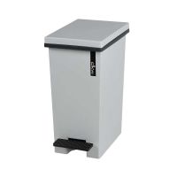 WQO ถังขยะ ถังขยะพลาสติก ทรงเหลี่ยม รุ่น HH-2600I ขนาด 14.5x30.5x25 ซม. 5 ลิตร สีเทา ถังขยะเหยียบมีฝาเปิด ถังขยะภายในบ้าน ที่ใส่ขยะ  Trash can