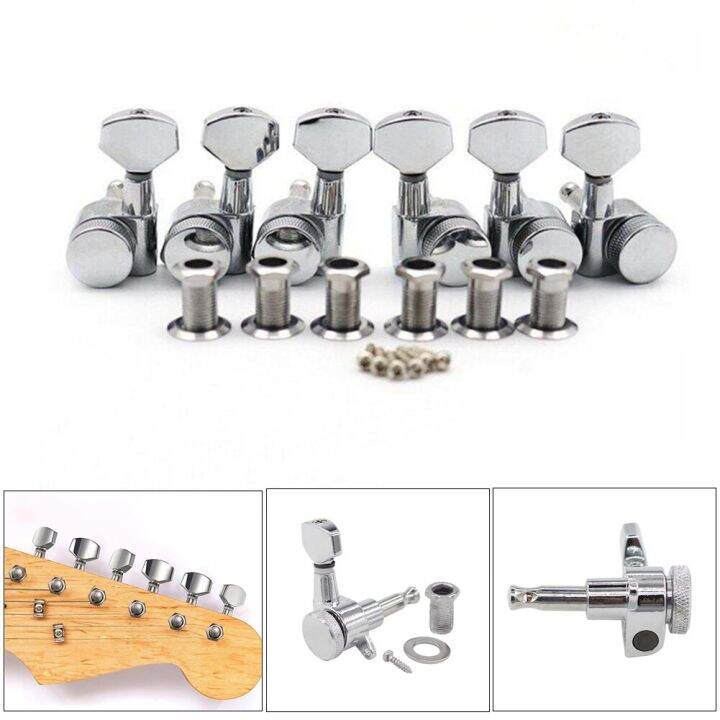 Guitar Locking Tuners Tuning Pegs 3R3L 6R 6L Sealed Locking Tuning