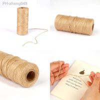 【CC】 100m Jute Twine Burlap String Hemp Rope Wedding Wrapping Cords Thread Scrapbooking Florists