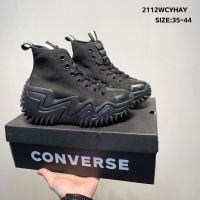 COD Conver Run Star Motion triple black all black  all new high platform casual high-top sneakers