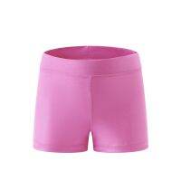 Girls Bronzing Ballet Gymnastics Dance Shorts High-Rise Elastic Solid Dancing Boyshort Training Stage Performance Safety Pants