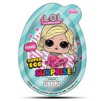 L.O.L Super Egg บิสคิโอ แอลโอแอล ซุปเปอร์เอ้ก บิสกิตราดช็อกโกแล็ต 30 กรัม