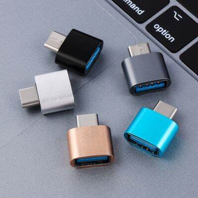 2ชิ้น USB-C 2.0ชนิด C เป็น USB 2.0 OTG โลหะสีสันสดใสอุปกรณ์เสริมสมาร์ทโฟนอะแด็ปเตอร์สำหรับแอนดรอยด์สำหรับผู้ชายถึงผู้หญิง