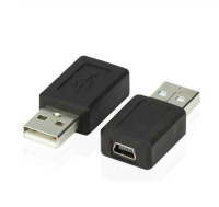 mini usb b 5 pins female jack to usb a 2.0 male connector adapter M/F new