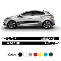 Car Door Stickers Full Cover Sticker Skirts For Renault Megane 2 3 4 2007-2013 Sport Tuning DIY Decorative 2Pcs