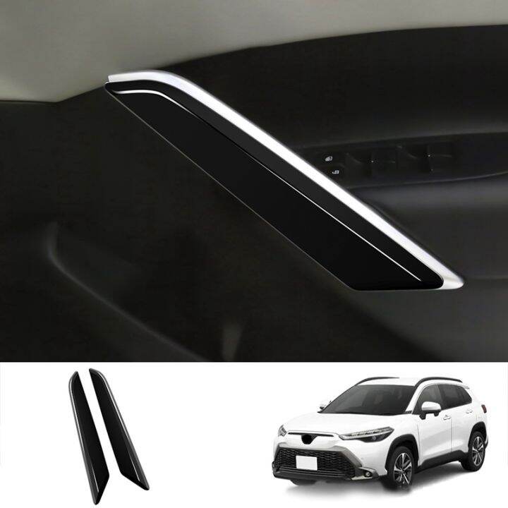 2Pcs Car Inner Door Handle Trim Pull Grab Panel Handle Cover for Toyota