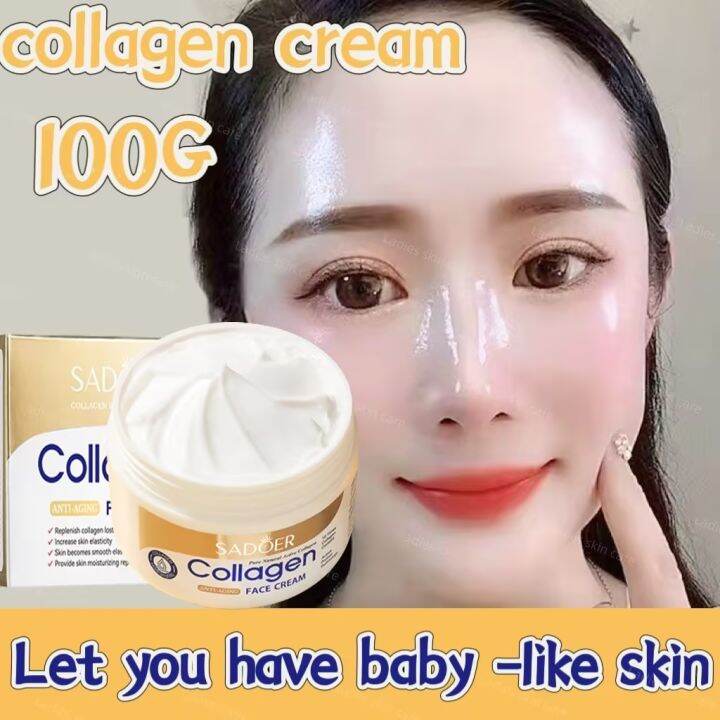 Collagen Face Cream 100g Whitening Moisturizing Antiwrinkle Melasma