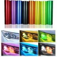 CAR LIGHT FILM 40X100CM ฟิล์มติดไฟหน้า ฟิล์มติดไฟท้าย ฟิล์มติดไฟรถ ฟิล์มติดไฟตารถ ฟิล์มติดโคมไฟ ฟิล์มติดไฟท้าย มีหลายสี