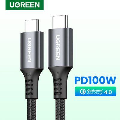 UGREEN 100W สาย USB Type C เป็น Type C สำหรับ MacBook Samsung PD100W สายสายชาร์จเร็ว QC4.0 USB C