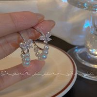 Vivienne Westwood SUGAR Light luxury zircon butterfly earrings temperament and high-end pearl earrings earrings for women 2023 new trend