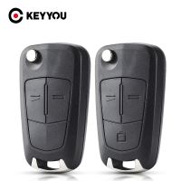 KEYYOU HU43 Blade 2 Button Remote Folding Car Key Case For Opel Vauxhall Astra H Corsa D Vectra C Zafira Astra Vectra Signum