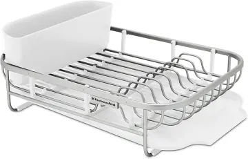 KitchenAid Stainless Steel Wrap Compact Dish Rack, 16.06-Inch