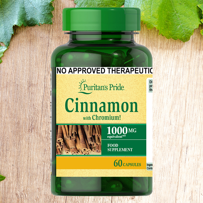 Puritan's Pride Cinnamon Complex with High Potency Chromium 2000mg 60