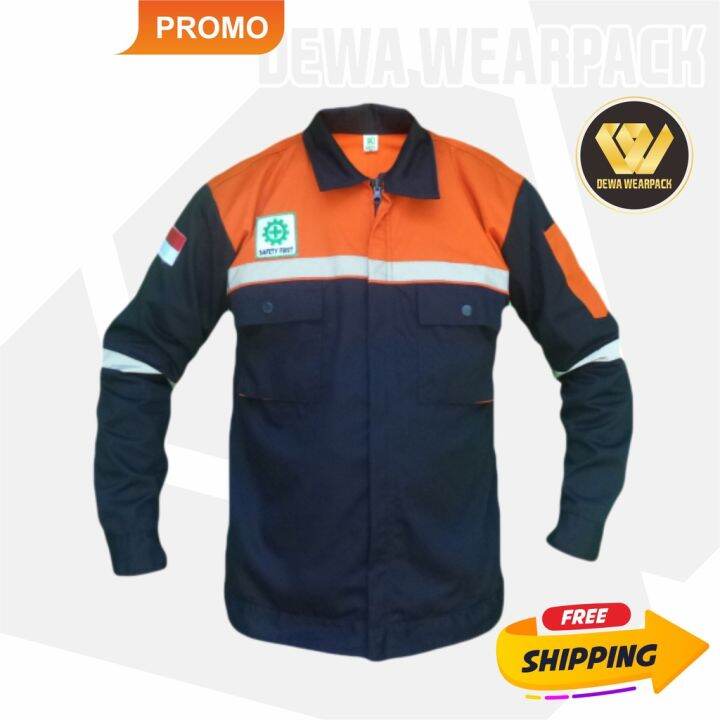 KEMEJA Wearpack Safety Tops/Orange Shirts/Safety Shirts/Field Work Clothes/APD K3 Lazada