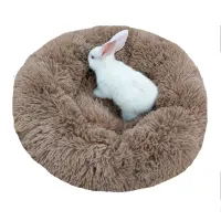 Winter Warm Small Dog Cat Bed Round Plush Pet Cat Basket House Cat Cushion Dog Nest Small Animals Kitty Sleeping Bed Puppy Mat